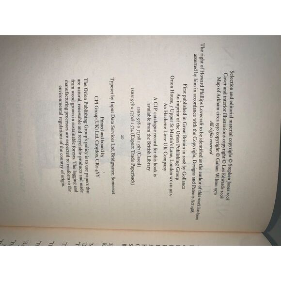 Necronomicon Weird Tales H.P. Lovecraft Commemorative Edition Lightly Used - Picture 2 of 5